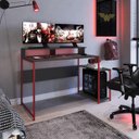 Ver imagem 6 de Mesa Para Computador Gamer RYZE 4500 Vermelho Grafite PP