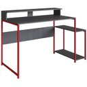 Ver imagem 1 de Mesa Para Computador Gamer RYZE 4500 Vermelho Grafite PP