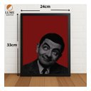 Ver imagem 2 de Quadro Decorativo Mr. Bean Ícone da Comédia com Vidro Preto