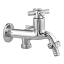 Ver imagem 4 de Torneira Tanque Máquina Lavar 2 Saídas ABS Cromado 1031 C31:Prateado