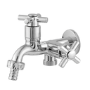 Ver imagem 3 de Torneira Tanque Máquina Lavar 2 Saídas ABS Cromado 1031 C31:Prateado