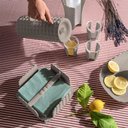 Ver imagem 3 de Porta Guardanapo de Mesa Bpa Free 20 X 20 X H7,3cm - Tiffany - Taupe - Guzzini