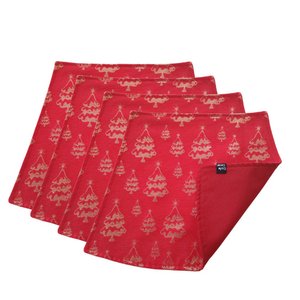 Jogo Americano Luxo Arvore Natalina Dupla face 4 UN