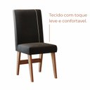 Ver imagem 3 de Conjunto Sala de Jantar 4 Lugares 100% Mdf Mesa Bahê 136 e Cadeira Ane Babus