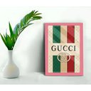 Ver imagem 1 de Quadro Decorativo Gcc Sala Escritório Loja + Vidro 33x25:rosa