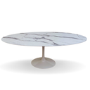 Ver imagem 3 de Mesa de Jantar Tulipa Saarinen Oval 2.35x122cm Testurizado Marmore Modelar Art Moveis