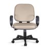 Cadeira Escritório Obeso Plus Size Giratória Couro Eco Bege - 2
