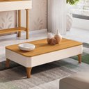 Ver imagem 1 de Mesa de Centro Liz Off White Cinamomo - Hb Móveis