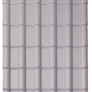 Kit com 5 Telhas Pvc Colonial 2,42m X 0,88m X 1,7mm 6 Ondas com Kit Fixação Lux Telhas