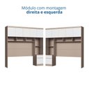Ver imagem 5 de Módulo Ponte Casal Queen 6 Portas 1 Gaveta Infinity Bege/Duna/Branco Line