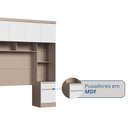 Ver imagem 7 de Módulo Ponte Casal Queen 6 Portas 1 Gaveta Infinity Bege/Duna/Branco Line