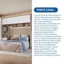 Ver imagem 6 de Módulo Ponte Casal Queen 6 Portas 1 Gaveta Infinity Bege/Duna/Branco Line