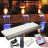Cascata de Piscina 40cm de Embutir com Iluminação Led RGB e Controlador WiFi - 1