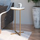 Ver imagem 4 de Mesa Lateral Alta 56 x 30cm Volpi Branco