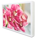 Ver imagem 2 de Quadro Decorativo Caixa Floral Orquídea Rosa Tacolado Moldura Caixa 3cm Madeira sem Vidro 30 X 40cm