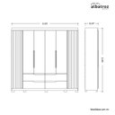 Ver imagem 4 de Guarda-roupa 06 Portas e 04 Gavetas Doble Casal