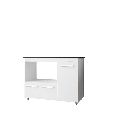 Balcão para Cooktop Ana 5 Bocas - Branco