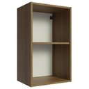 Ver imagem 1 de Armário Aéreo 40 Cm com 2 Nichos Abertos para Cozinha Madesa Lux, Glamy, Agata, Stella - Rustic