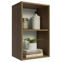 Ver imagem 4 de Armário Aéreo 40 Cm com 2 Nichos Abertos para Cozinha Madesa Lux, Glamy, Agata, Stella - Rustic