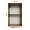 Armário Aéreo 40 Cm com 2 Nichos Abertos para Cozinha Madesa Lux, Glamy, Agata, Stella - Rustic - 2