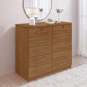 Ver imagem 1 de Cômoda 10 Gavetas com Chave 100% MDF Ryad