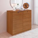 Ver imagem 7 de Cômoda 10 Gavetas com Chave 100% MDF Ryad