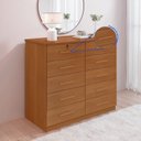 Ver imagem 6 de Cômoda 10 Gavetas com Chave 100% MDF Ryad