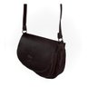 Bolsa Couro Legítimo Feminina Transversal Luxo Estilo Rústico B15 Marrom - 1