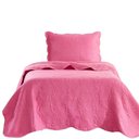 Ver imagem 1 de Kit Cobre Leito Colcha Bouti Solteiro Infantil 2 Peças Pink 100% Poliéster