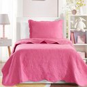 Ver imagem 2 de Kit Cobre Leito Colcha Bouti Solteiro Infantil 2 Peças Pink 100% Poliéster