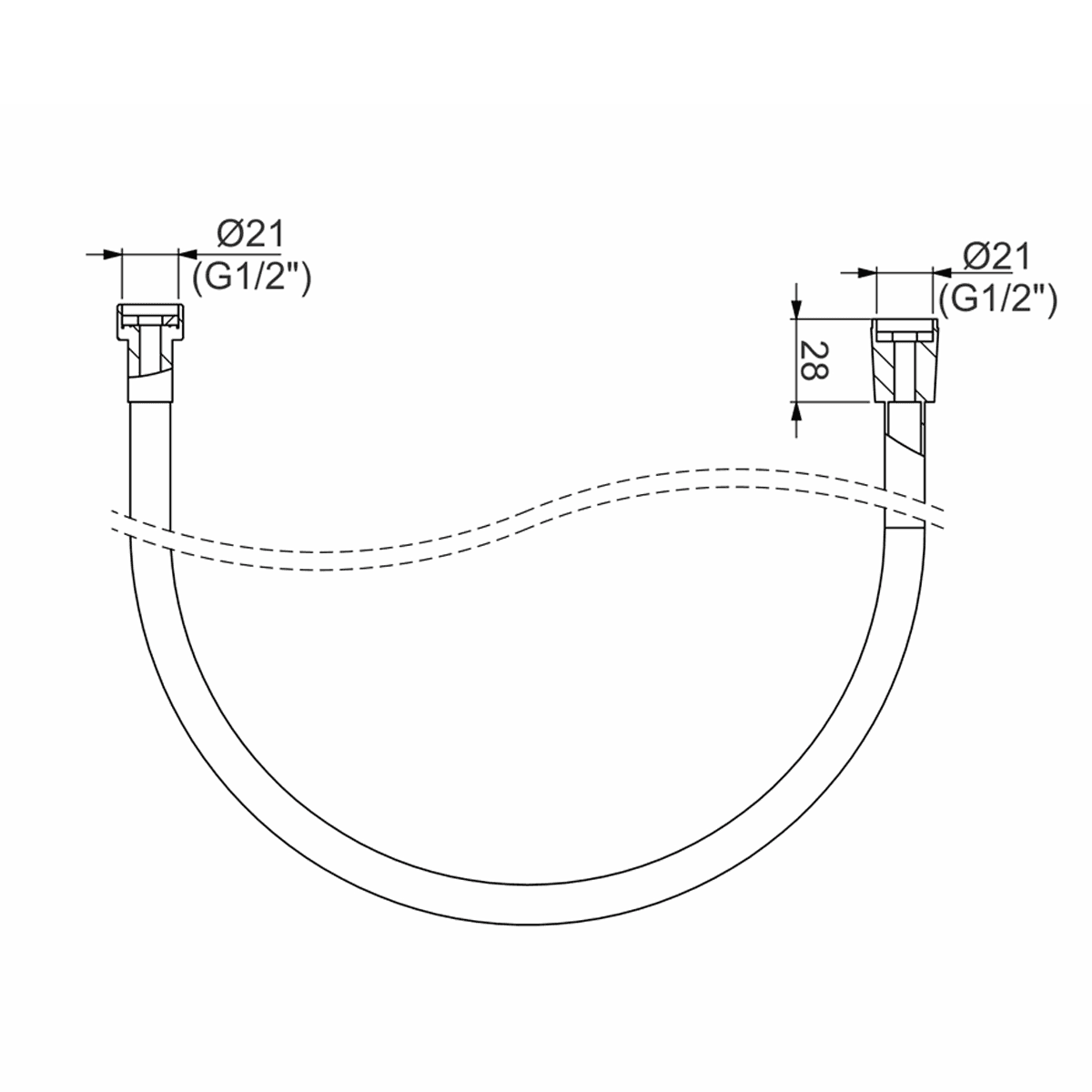 Ligação Perflex Flexível para Ducha 15x175 1701 - 2