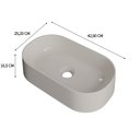 Ver imagem 4 de Cuba de Apoio para Banheiro Laila O42 Oval Compace