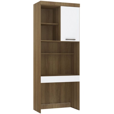 Bancada de Estudos Modulada 90cm 1 Porta e 1 Gaveta Paris Luciane Móveis