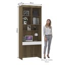 Ver imagem 3 de Bancada de Estudos Modulada 90cm 1 Porta e 1 Gaveta Paris Luciane Móveis