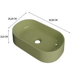 Cuba de Apoio para Banheiro Laila O42 Oval Compace - 4