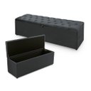 Ver imagem 1 de Recamier com Baú Treviso 80cm em Tecido Tipo Linho