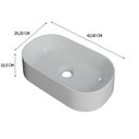 Ver imagem 4 de Cuba de Apoio para Banheiro Laila O42 Oval Compace Branco