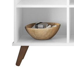 Nicho Organizador Retrô 1478 com 3 Gavetas Branco/Preto - Qmovi - 4