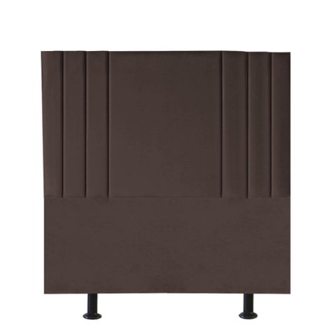Cabeceira Estofada Cama Box Casal Grécia 140cm Courino:marrom
