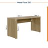 Mesa de Escritório 150cm com Canaleta para Fios Ficus CabeCasa MadeiraOriginals - 7