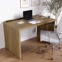 Ver imagem 1 de Mesa de Escritório com Canaleta para Fios Ficus 120cm CabeCasa MadeiraOriginals