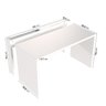Mesa de Escritório 135cm com Canaleta para Fios Ficus CabeCasa MadeiraOriginals - 3