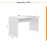 Mesa de Escritório 135cm com Canaleta para Fios Ficus CabeCasa MadeiraOriginals - 7