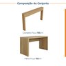 Mesa de Escritório 135cm com Canaleta para Fios Ficus CabeCasa MadeiraOriginals - 2