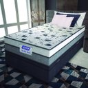 Ver imagem 2 de Cama Box Baú Solteiro Colchão Espuma D33 Fort 88x188x62cm Cinza/Branco-Suporta até 150kg por