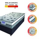 Ver imagem 6 de Cama Box Baú Solteiro Colchão Espuma D33 Fort 88x188x62cm Cinza/Branco-Suporta até 150kg por