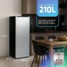 Freezer e Conservador Vertical Hq 210 Litros Preto/inox Hq-210fv/rdfl 110v - 4
