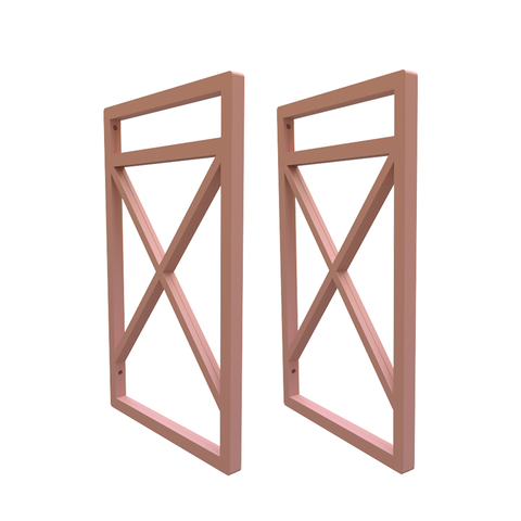 Suporte Nicho Prateleira Estilo Industrial Parede:Rose Gold