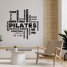 Adesivo Decorativo Palavras Motivação Pilates Movimento Cura Decoração Studio Kanto Store Adesivo de - 1
