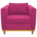 Ver imagem 6 de Kit Sofá 2 Lugares e 2 Poltronas Europa Suede Pink Doce Sonho Móveis